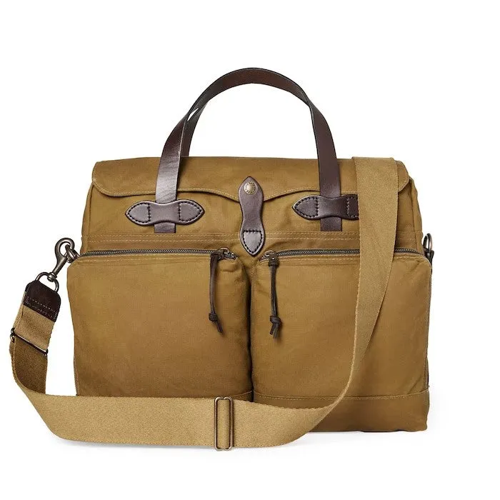 24 Hour Tin Cloth Briefcase (Dark Tan)