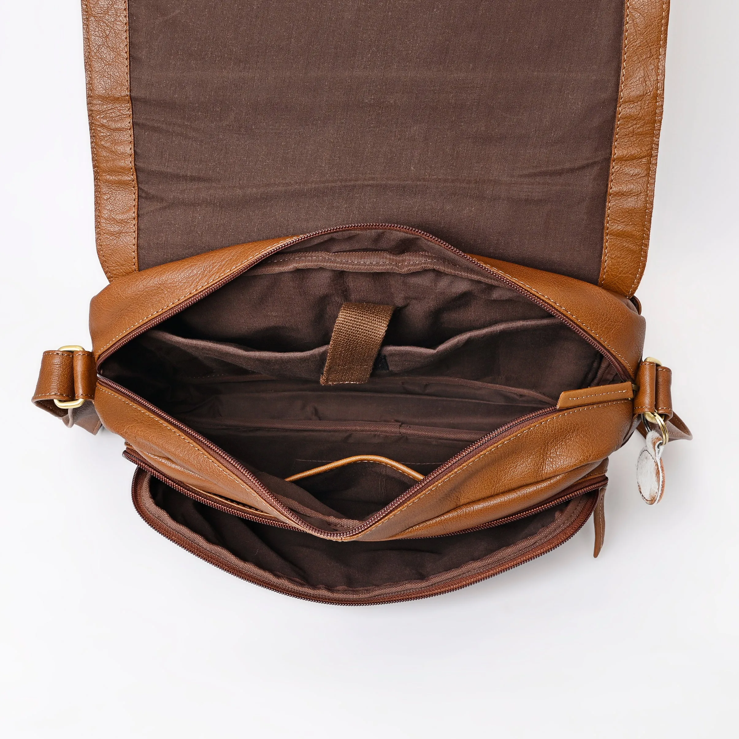 A&A-1096 Montana West  Genuine Oil Calf Leather Messenger Bag/ Laptop Briefcase