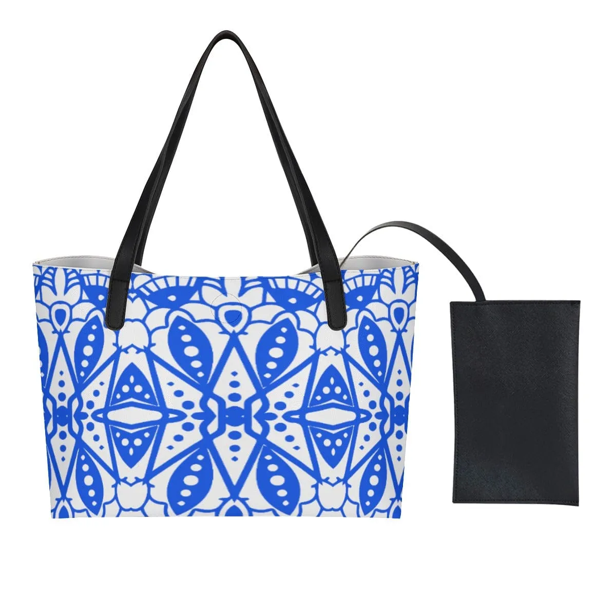 Azul Classic - Shopping Tote Bag With Black Mini Purse