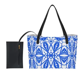 Azul Classic - Shopping Tote Bag With Black Mini Purse