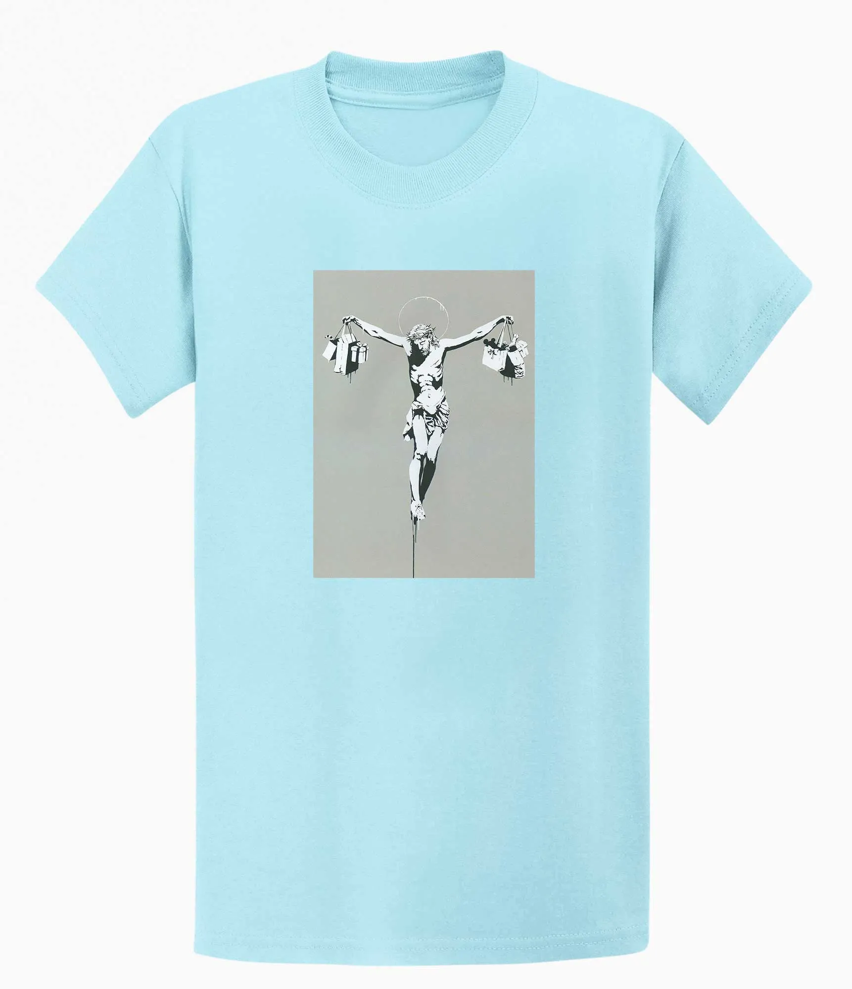 Banksy T-shirt - Jesus Shopping