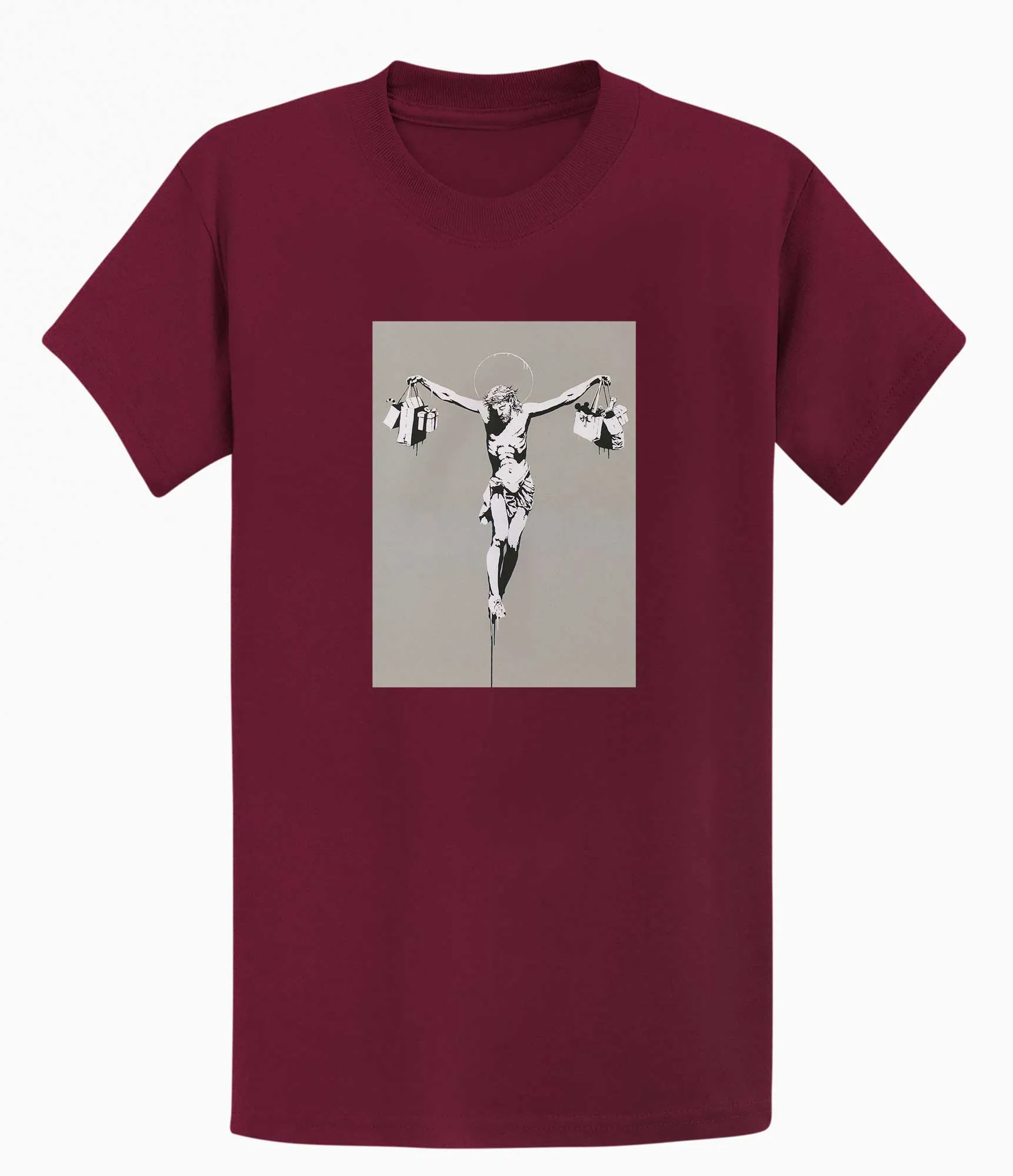 Banksy T-shirt - Jesus Shopping