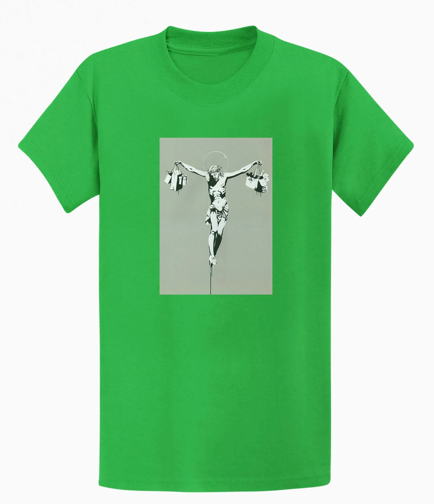 Banksy T-shirt - Jesus Shopping