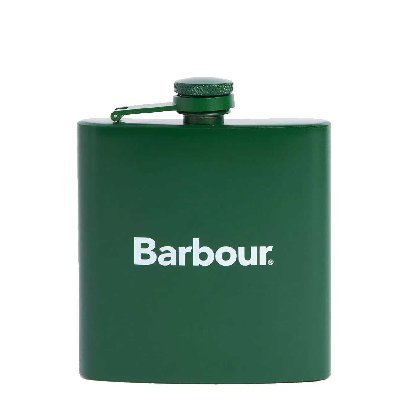 Barbour Logo Hip Flask Green