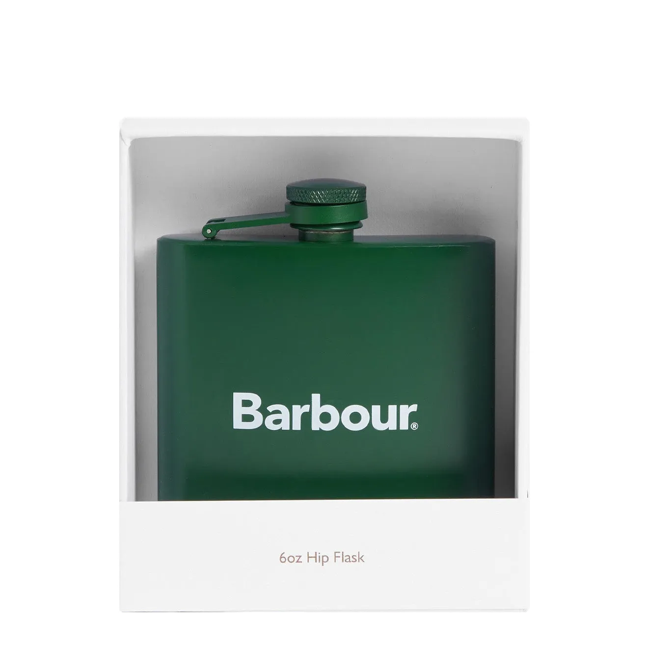 Barbour Logo Hip Flask Green