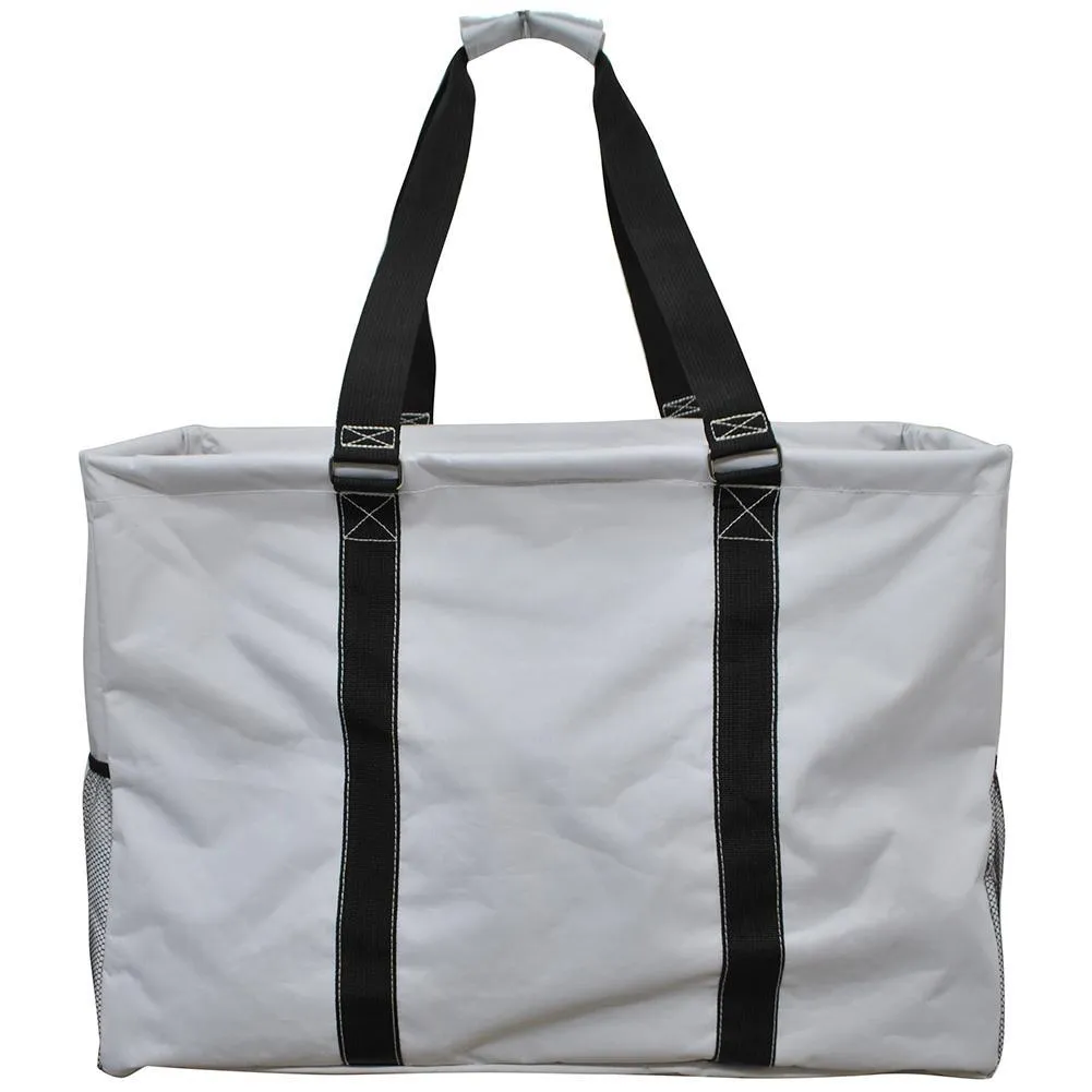 Baseball White NGIL Mega Shopping Utility Tote Bag