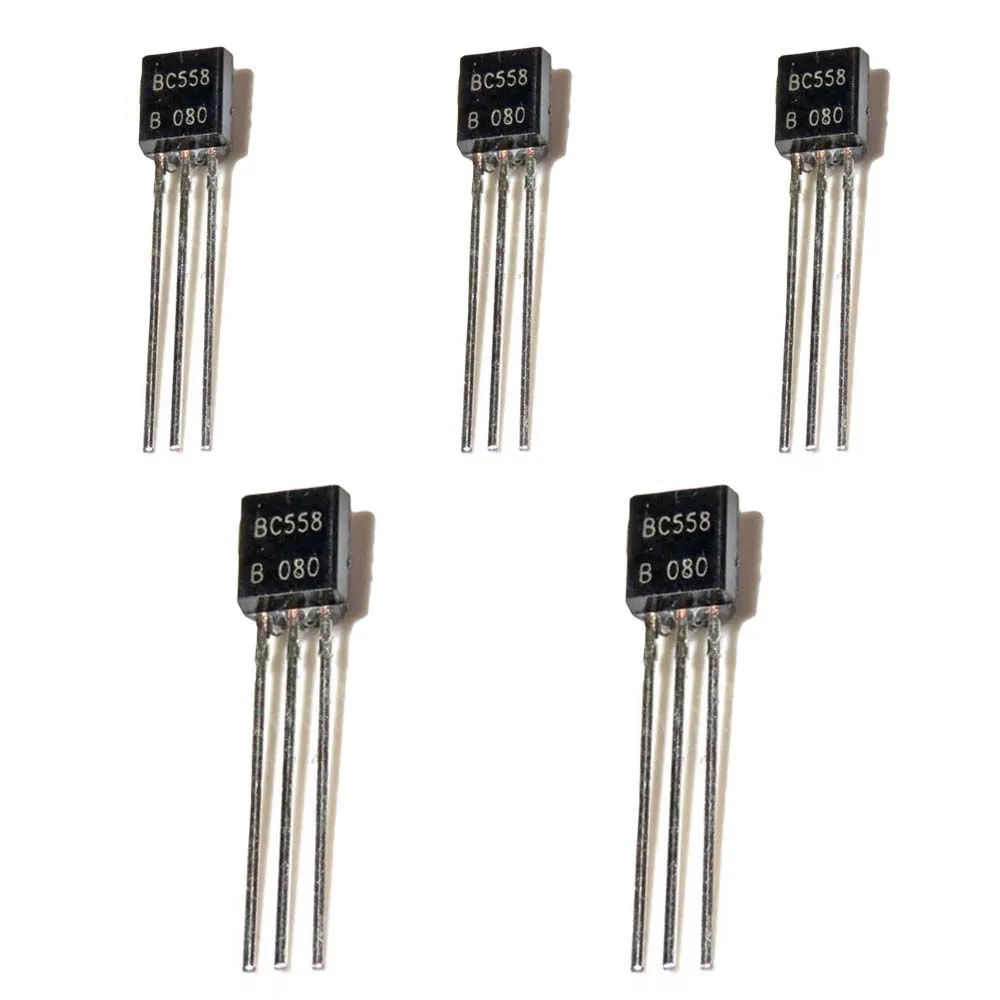 BC558 PNP General Purpose Transistor 30V 100mA TO-92 Package