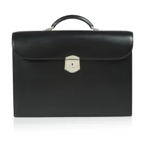 Bellis -s- Box Calf Briefcase with Silver Hardware