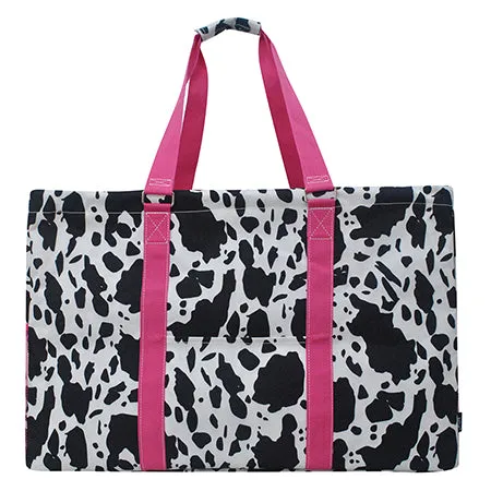 Black Cow Hot Pink NGIL Mega Shopping Utility Tote Bag