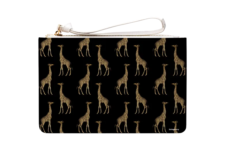 Black Giraffe Clutch Bag