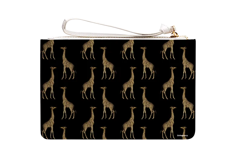 Black Giraffe Clutch Bag