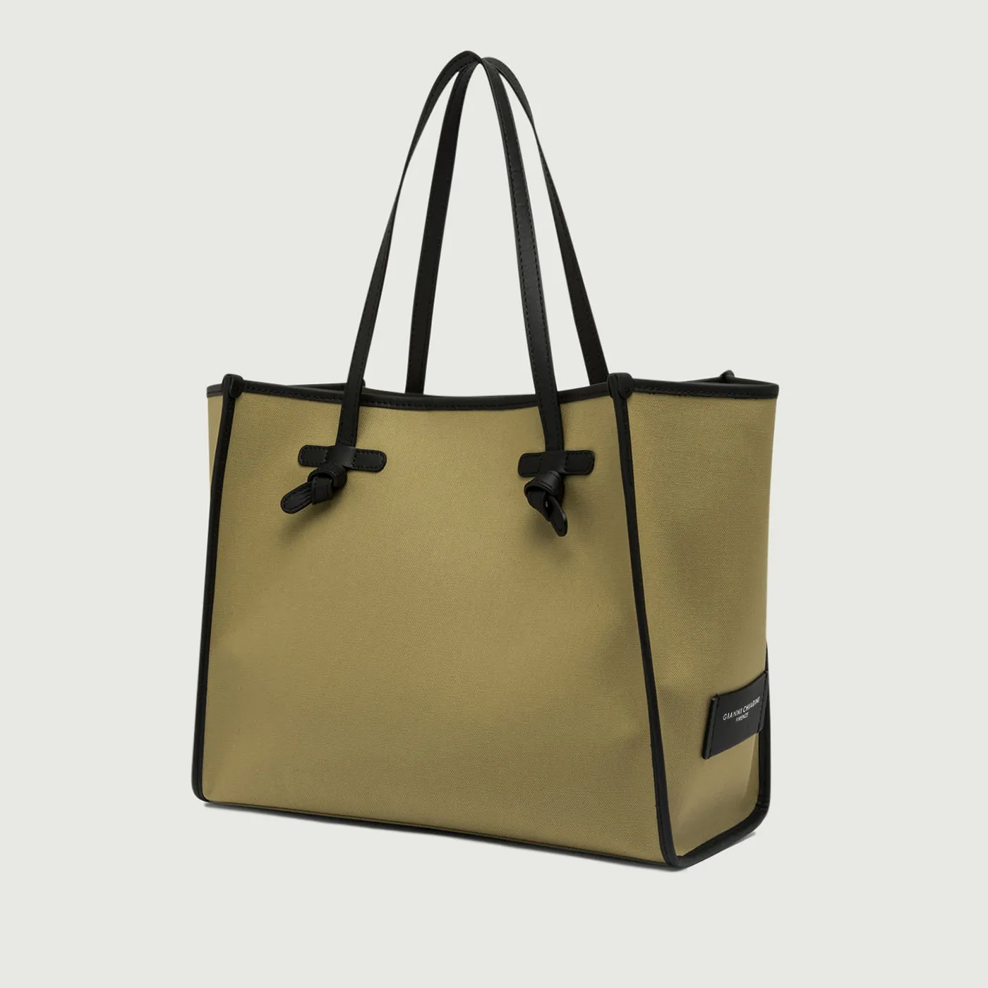 BORSA SHOPPING MARCELLA IN CANVAS COLOR KAKI