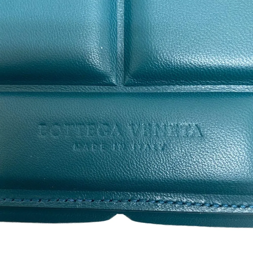 BOTTEGAVENETA Shoulder Bag leather green block Women Used Authentic