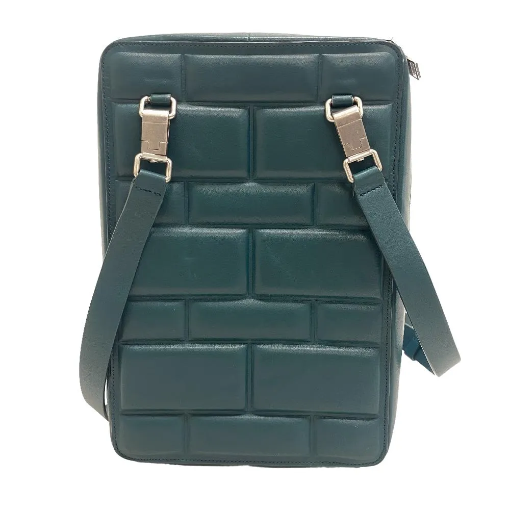 BOTTEGAVENETA Shoulder Bag leather green block Women Used Authentic