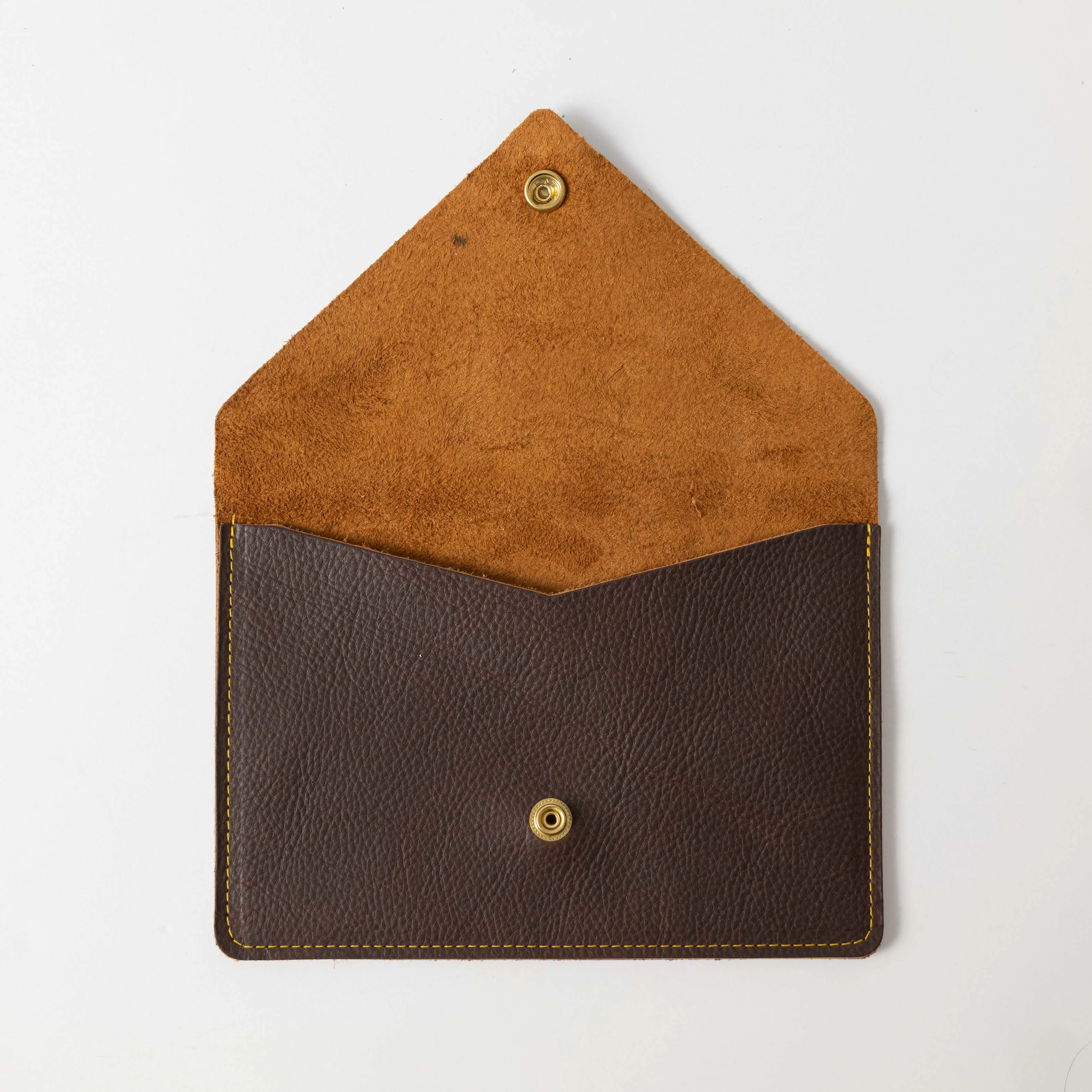 Brown Kodiak Leather Clutch