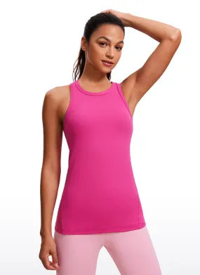 Butterluxe Hip-Length Racerback Tank High Neck