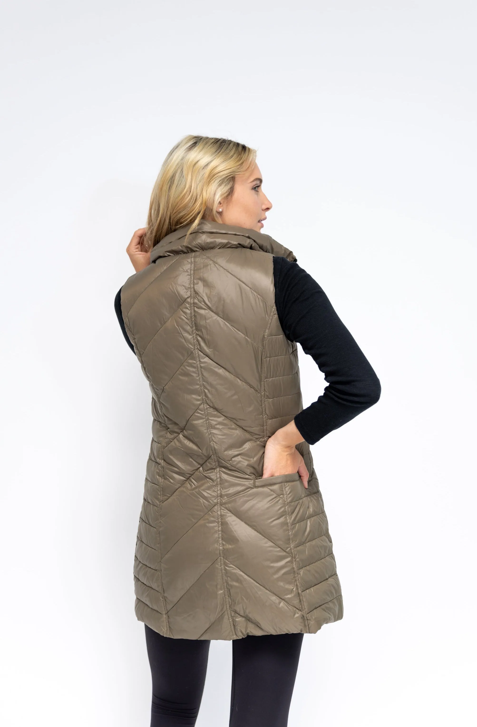 Chevron Quilted Vest