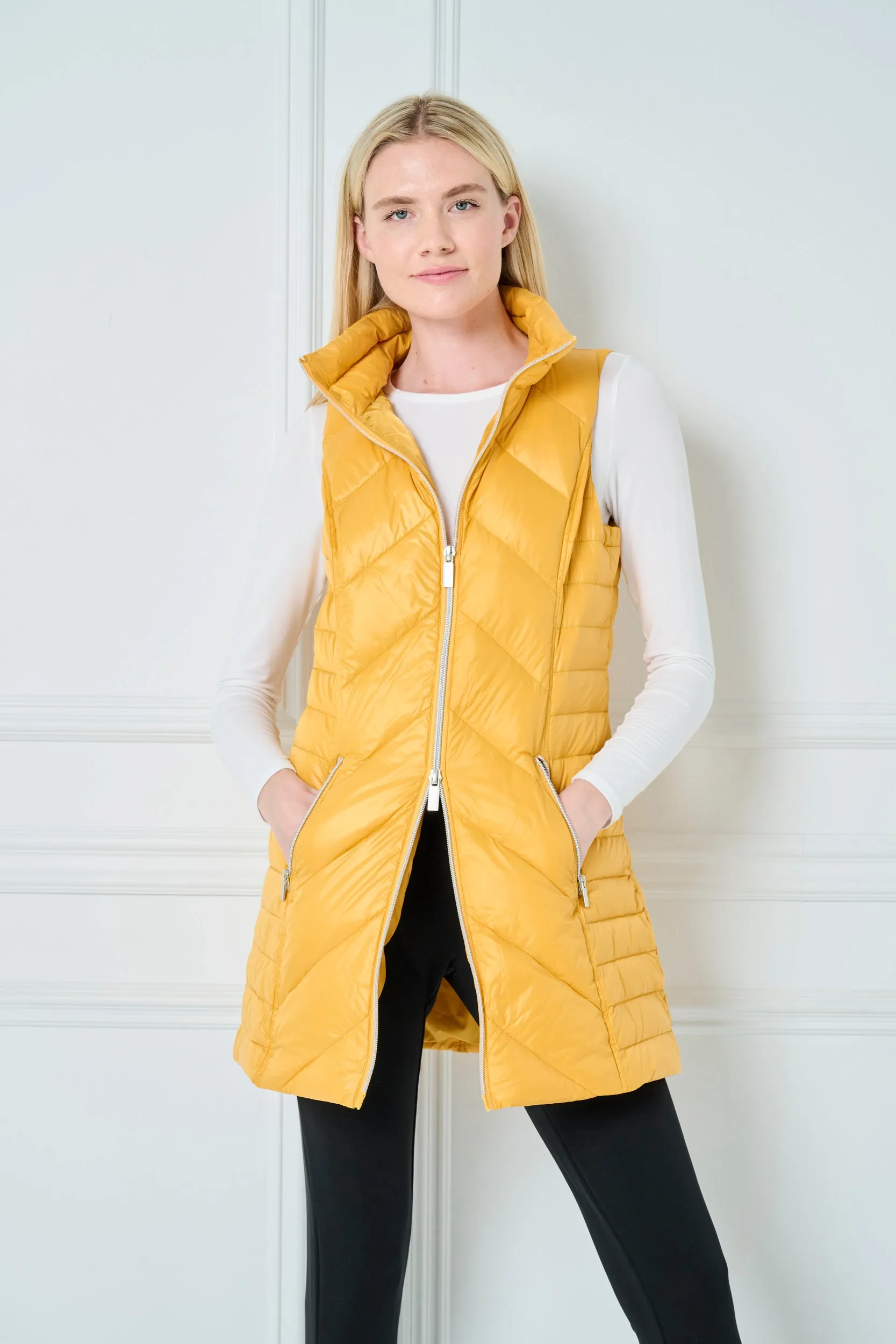 Chevron Quilted Vest