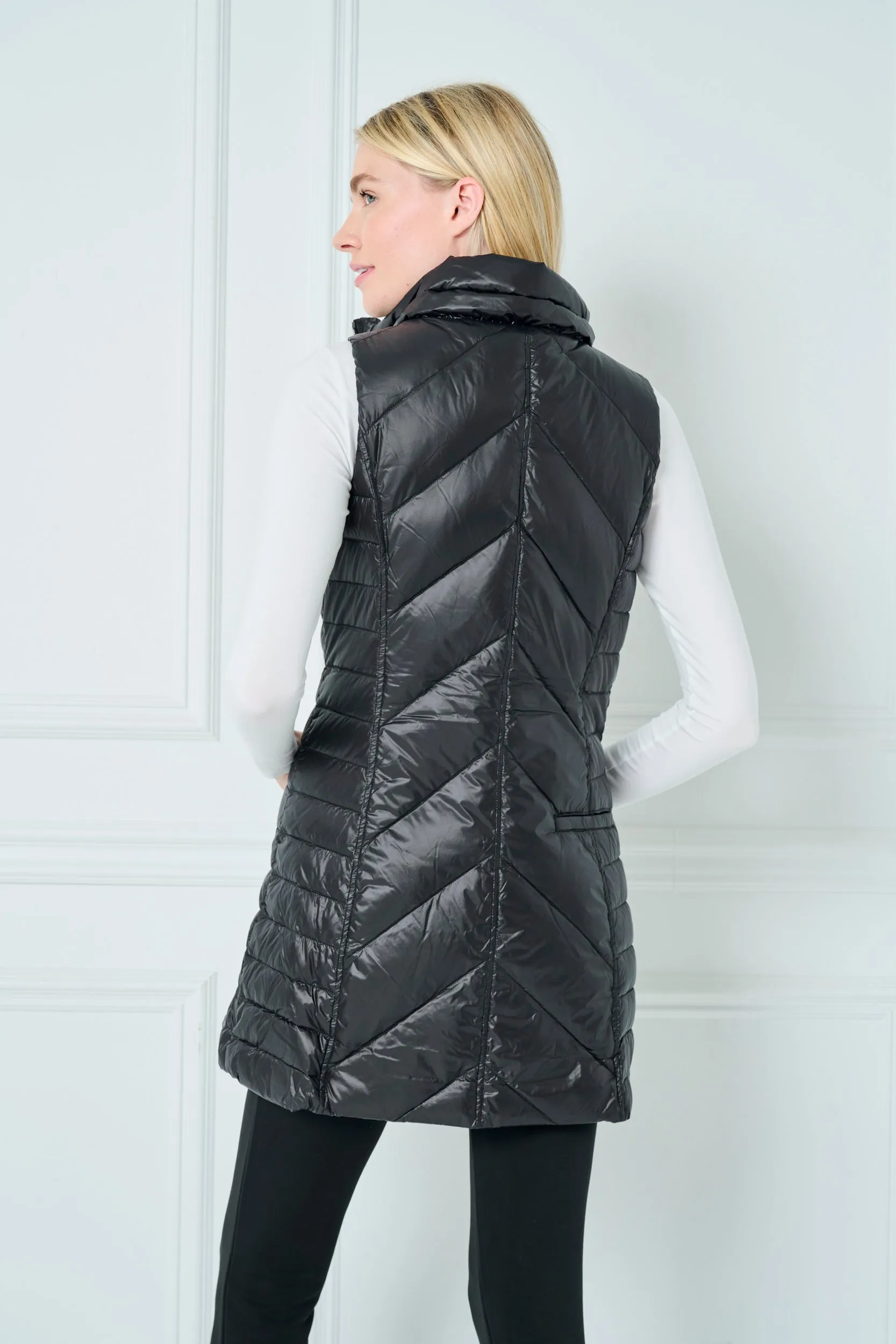 Chevron Quilted Vest