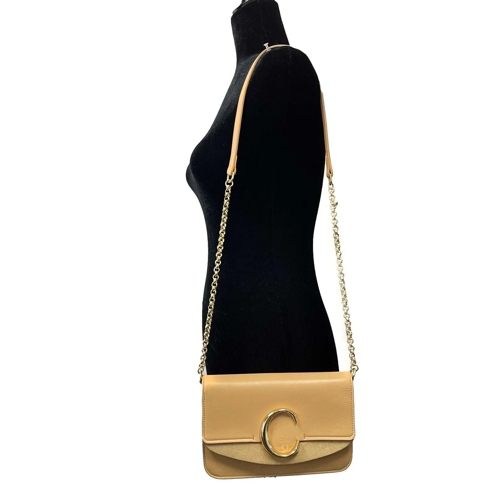 Chloe - C Clutch With Chain Crossbody / Shoulder Bag