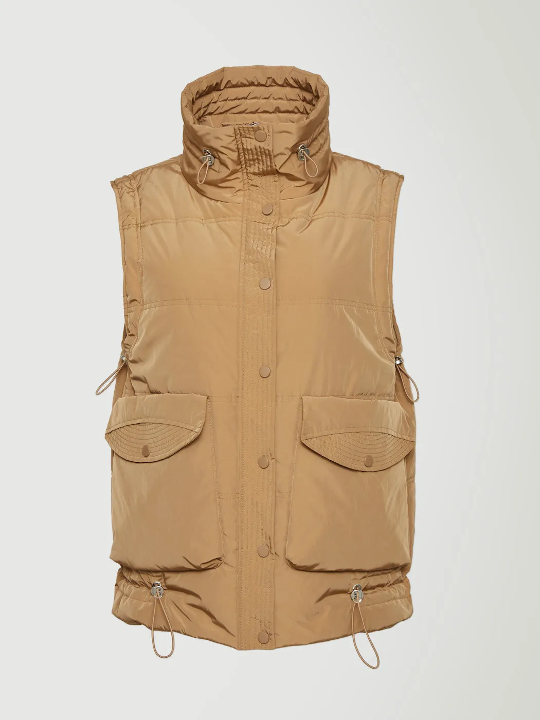 Cleo Puffer Vest - Walnut