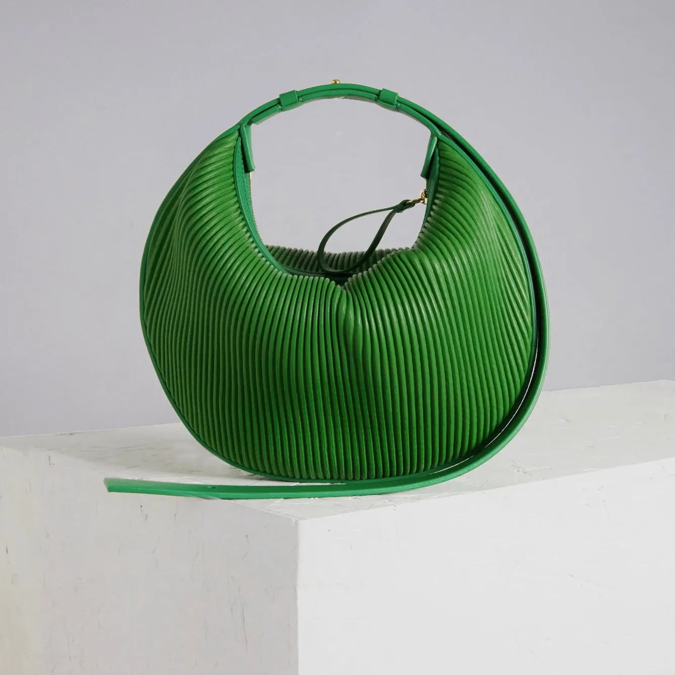 Cookie 28 Corrugated Lime Shoulder Bag