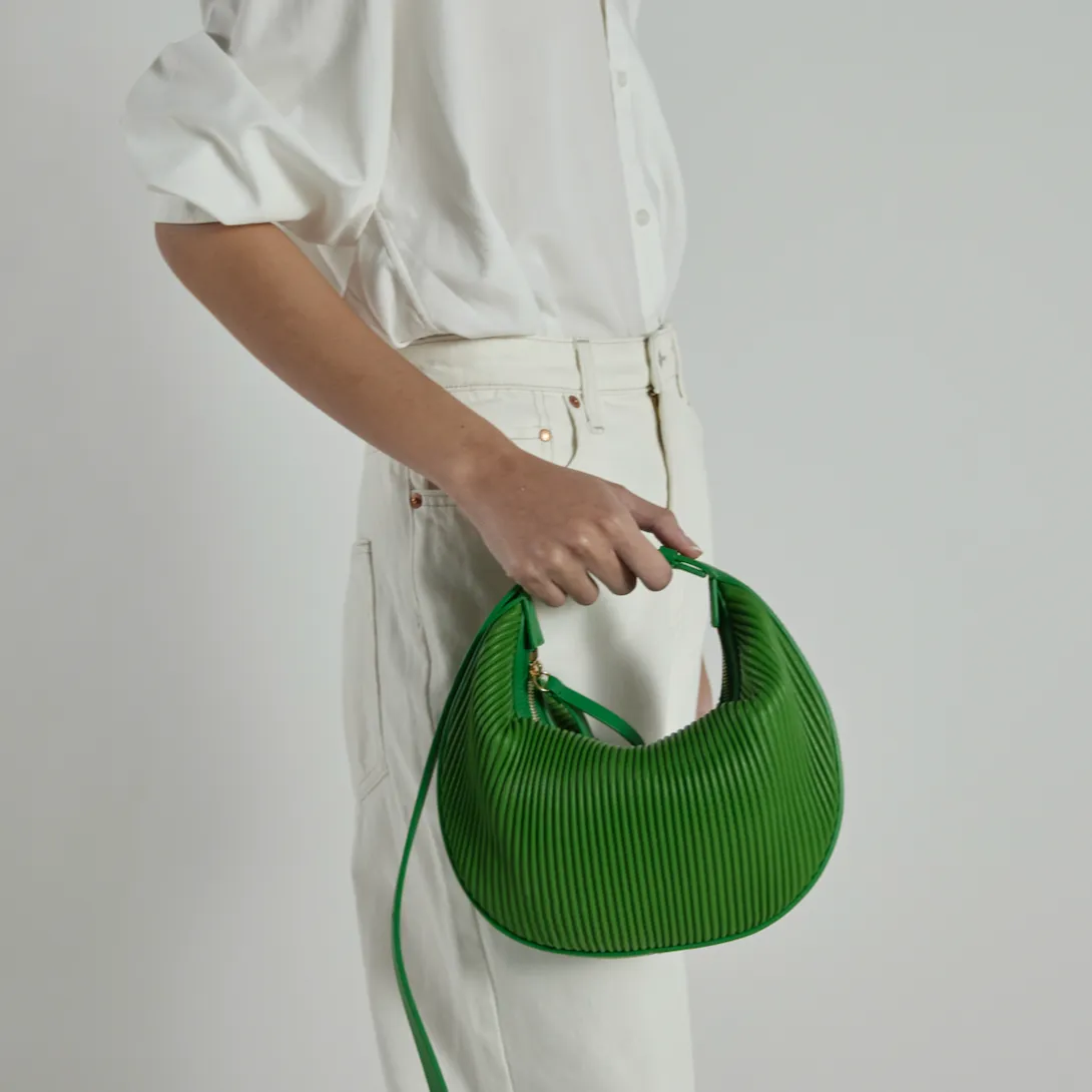 Cookie 28 Corrugated Lime Shoulder Bag