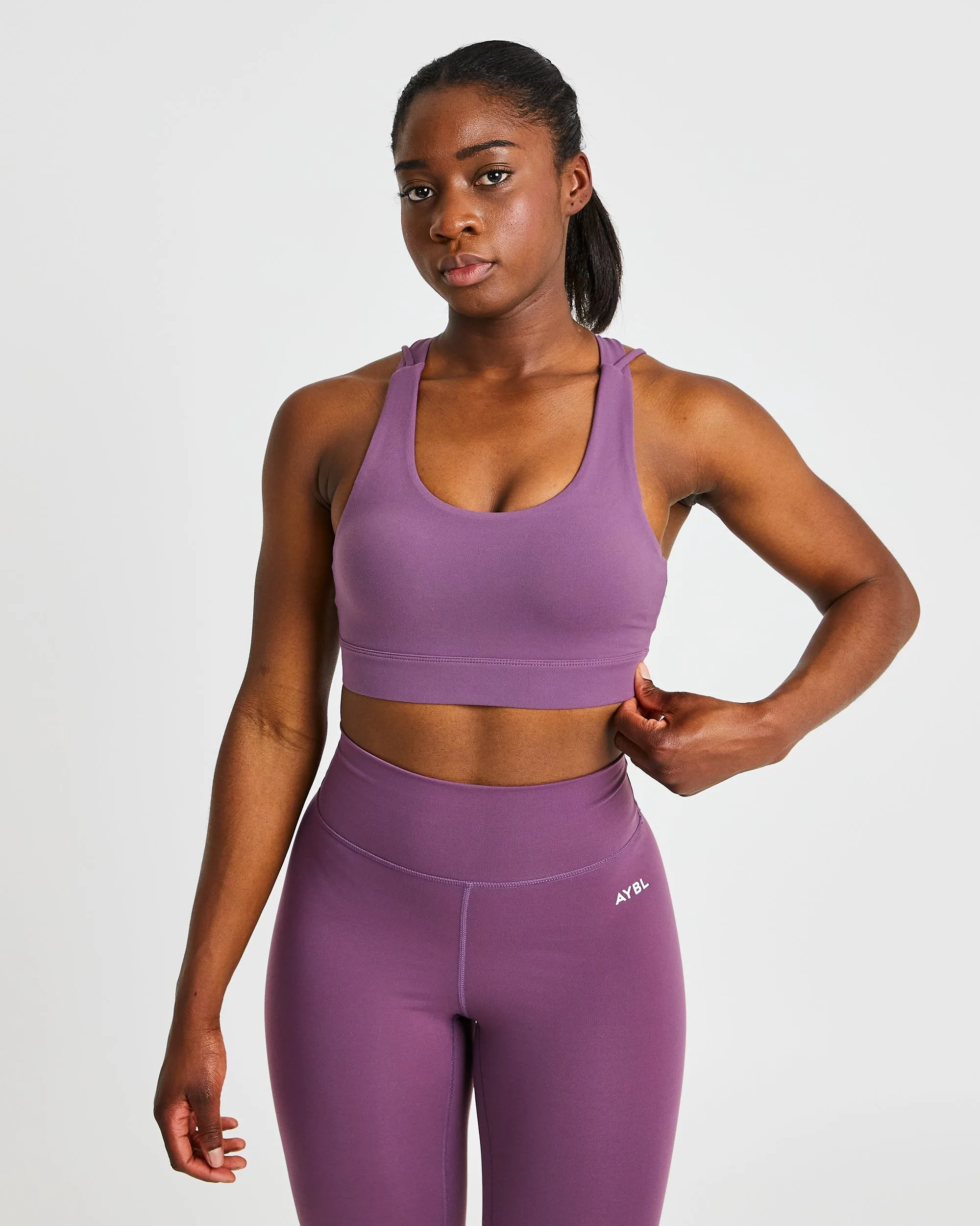 Core Sports Bra - Purple