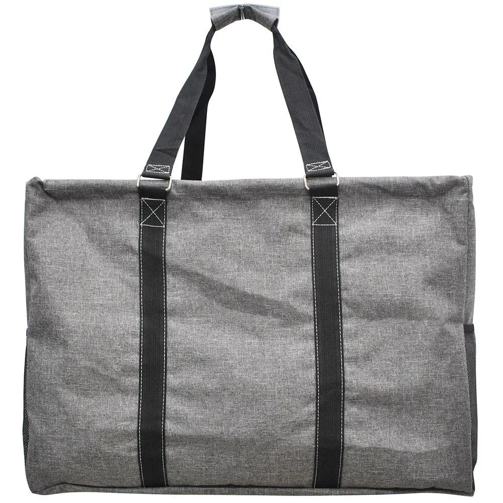 Crosshatch Gray NGIL Mega Shopping Utility Tote Bag