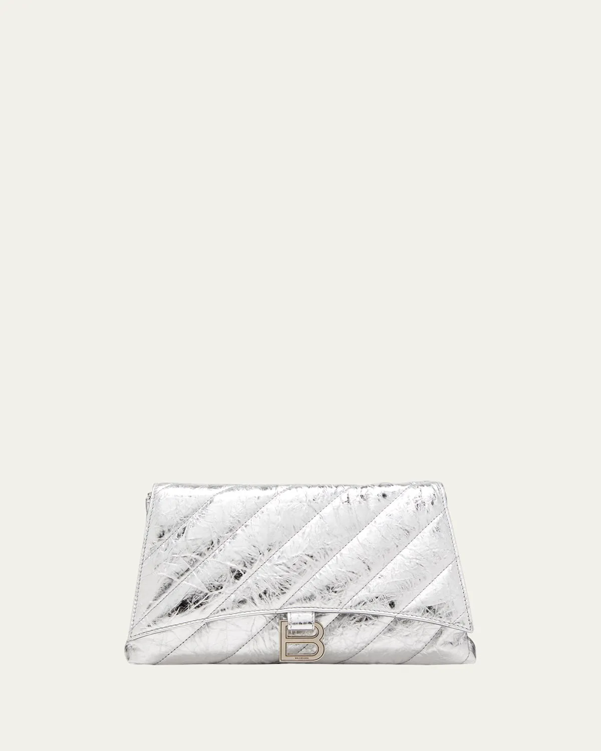 Crush Metallic Quilted Pochette Clutch Bag