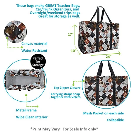 Deja Moo NGIL Mega Shopping Utility Tote Bag