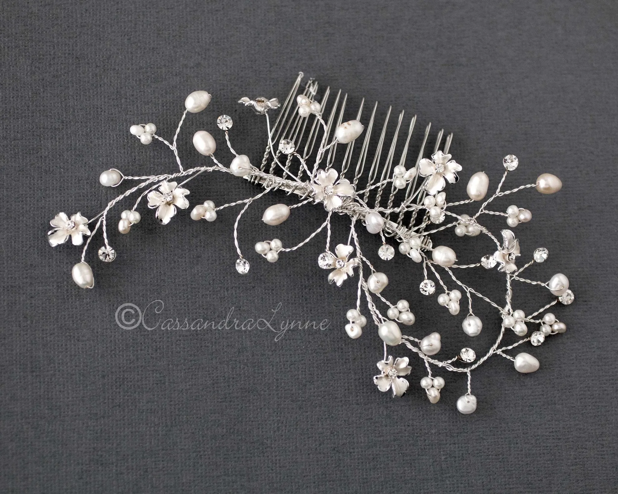 Freshwater Pearl Wedding Hair Comb