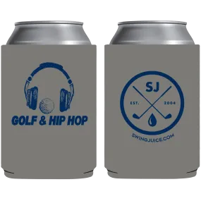 Golf & Hip Hop Koozie Grey O/S