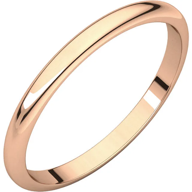 Half Round Wedding Band