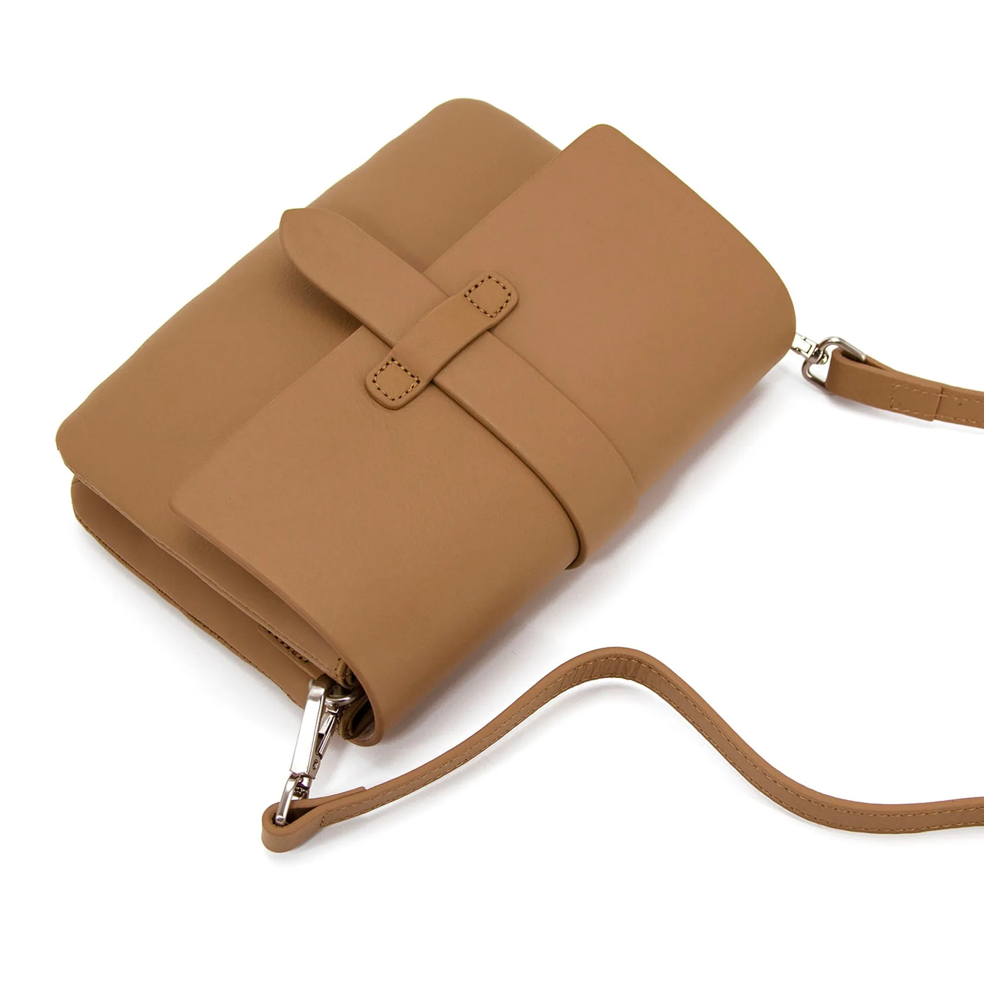 High Quality Trapezoidal Flap Leather Bag,Genuine Leather Clutch-i7bags