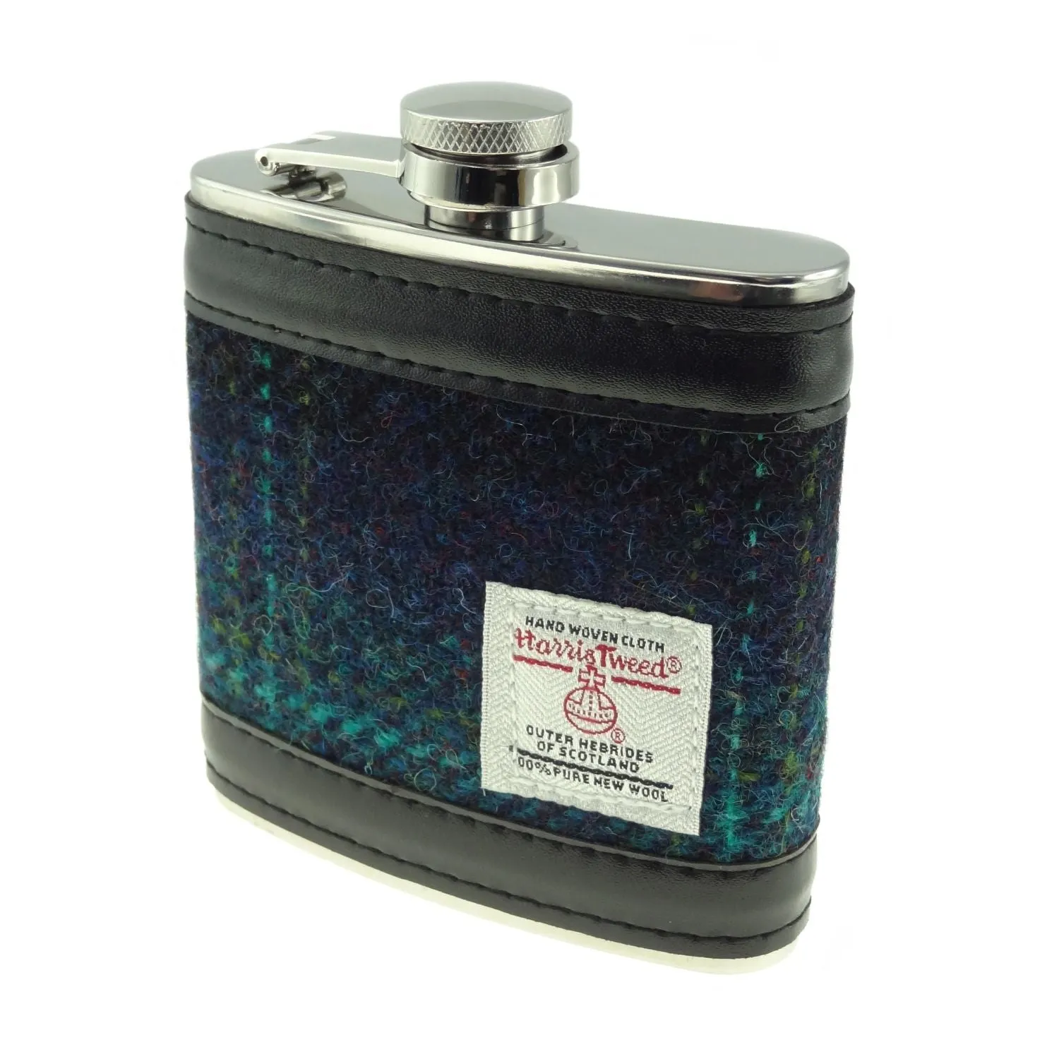 Hip Flasks with Harris Tweed