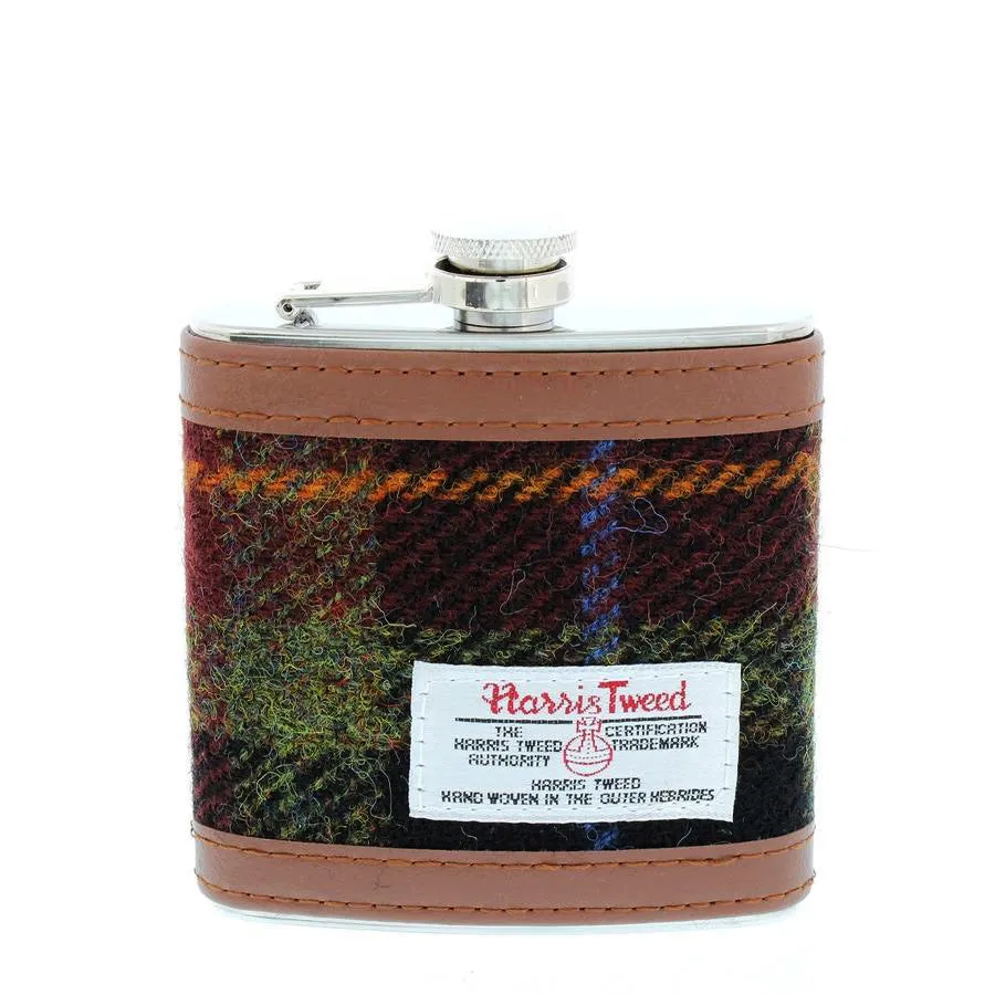 Hip Flasks with Harris Tweed