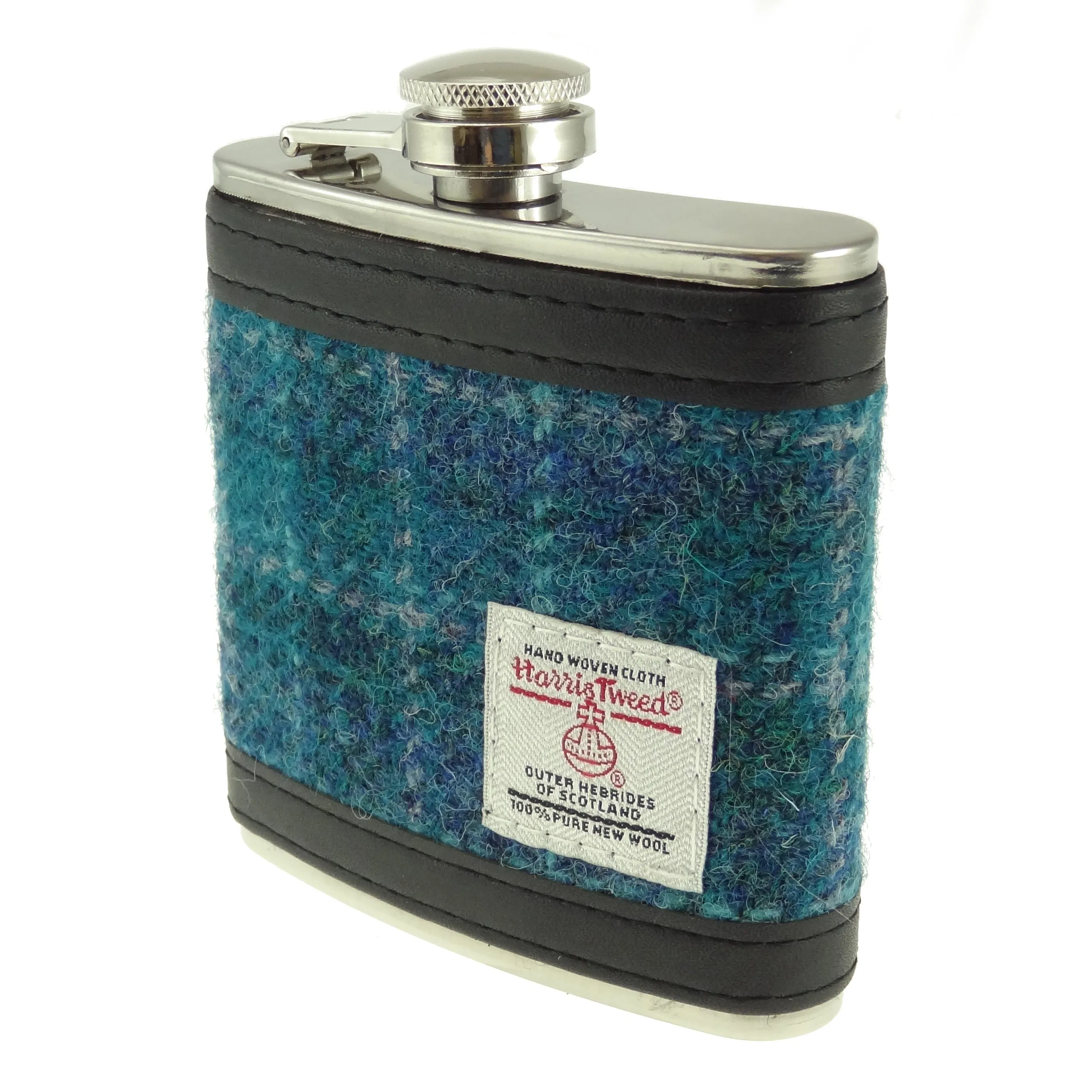 Hip Flasks with Harris Tweed