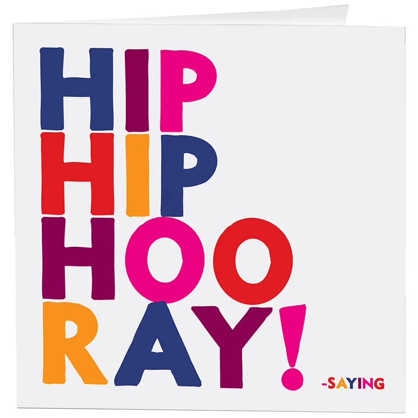 Hip Hip Hooray! Card