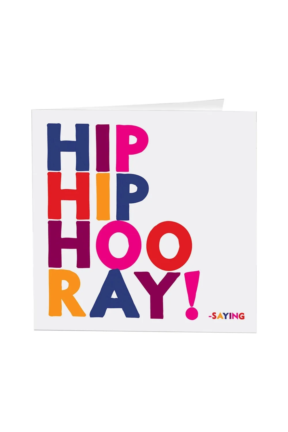 HIP HIP HOORAY GREETING CARD