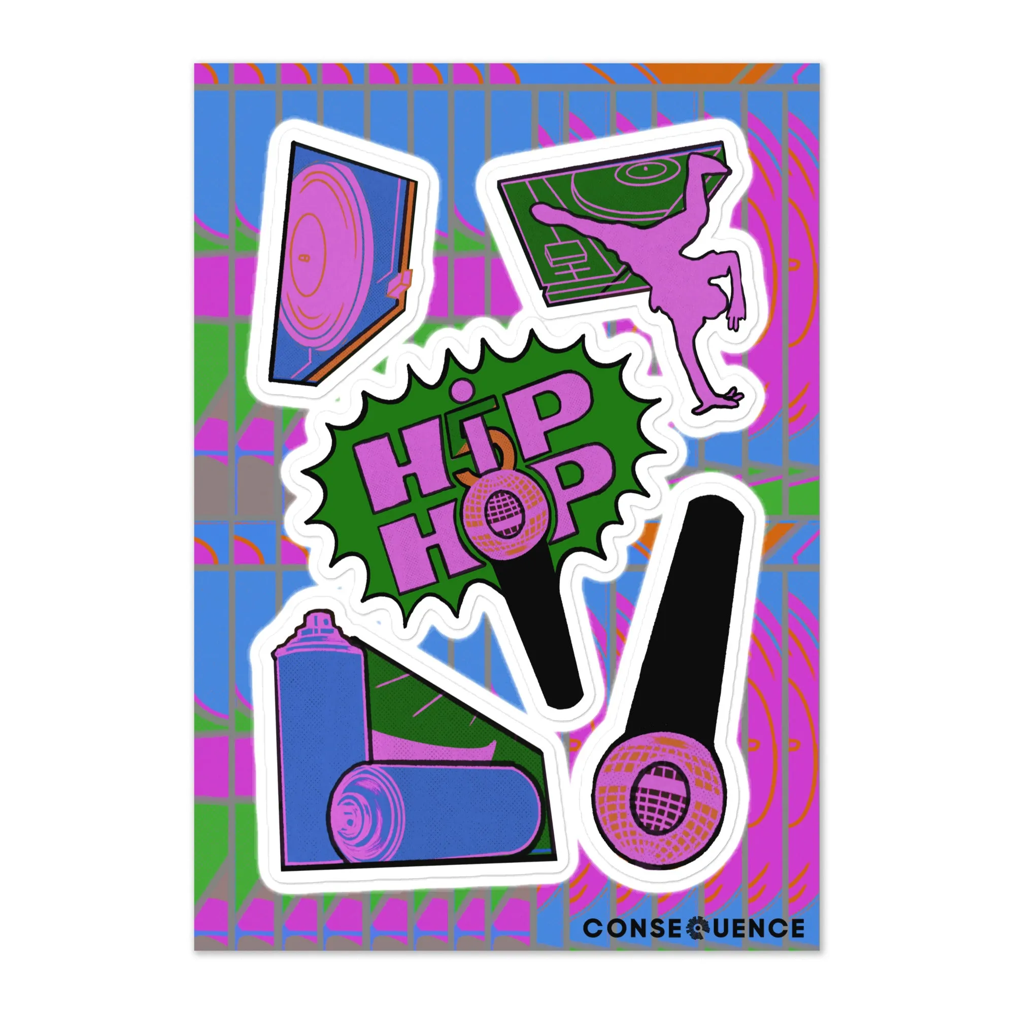 Hip-Hop 50 Sticker sheet