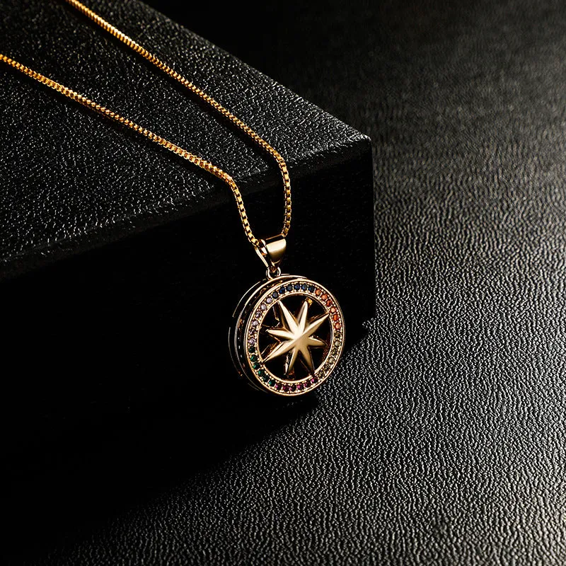 Hip Hop Zircon Hexagram Zircon Pendant