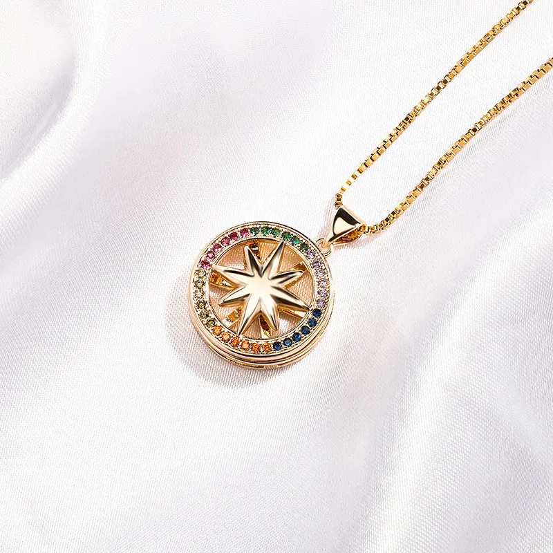 Hip Hop Zircon Hexagram Zircon Pendant