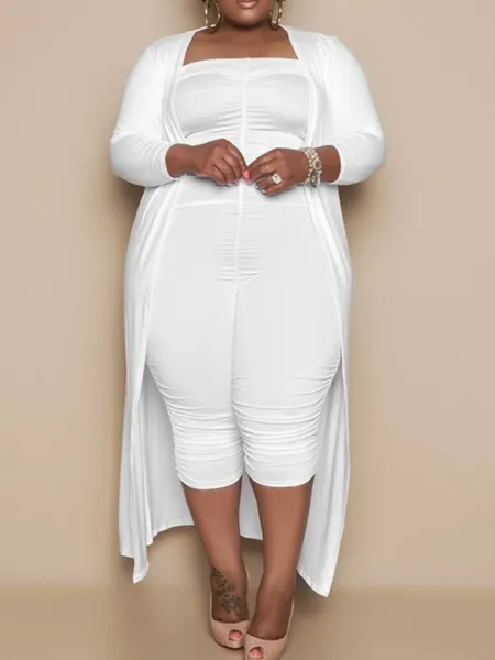 Hip Tightness Jumpsuit and Jacket Two-Piece Set