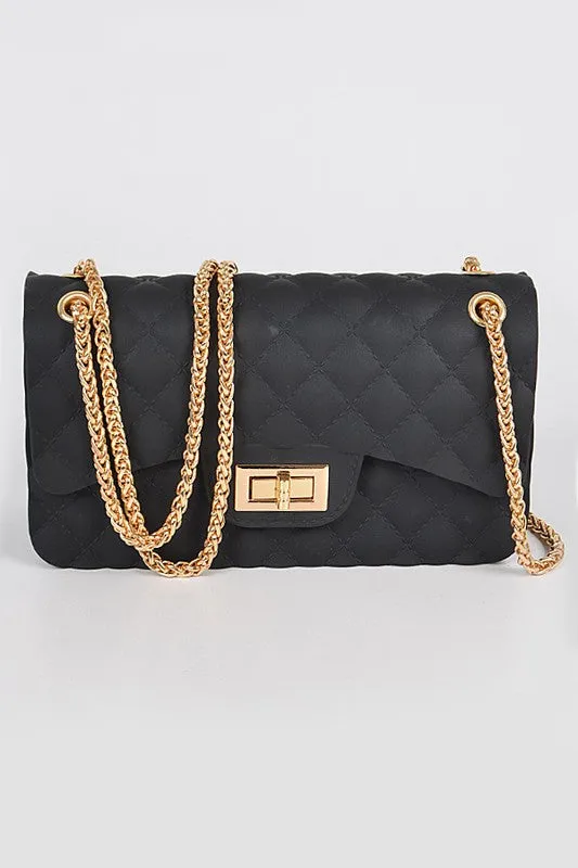 JELLY QUILTED CLUTCH