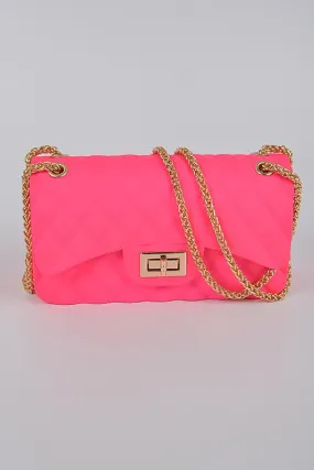 JELLY QUILTED CLUTCH