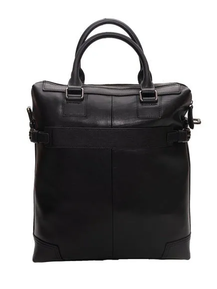 Journeyman Leather Upright Briefcase 14" | Black