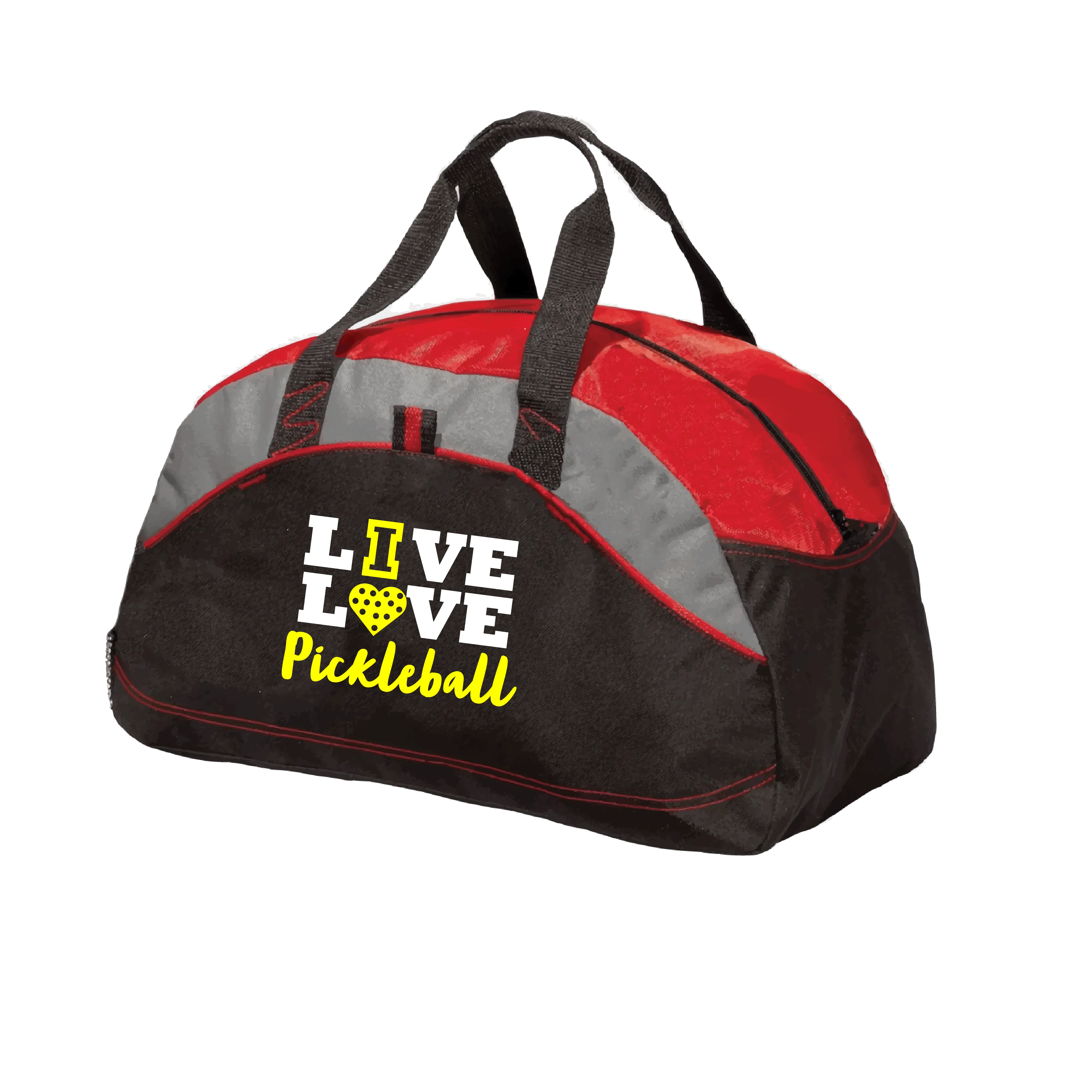 Live Love Pickleball | Pickleball Sports Duffel | Medium Size Court Bag