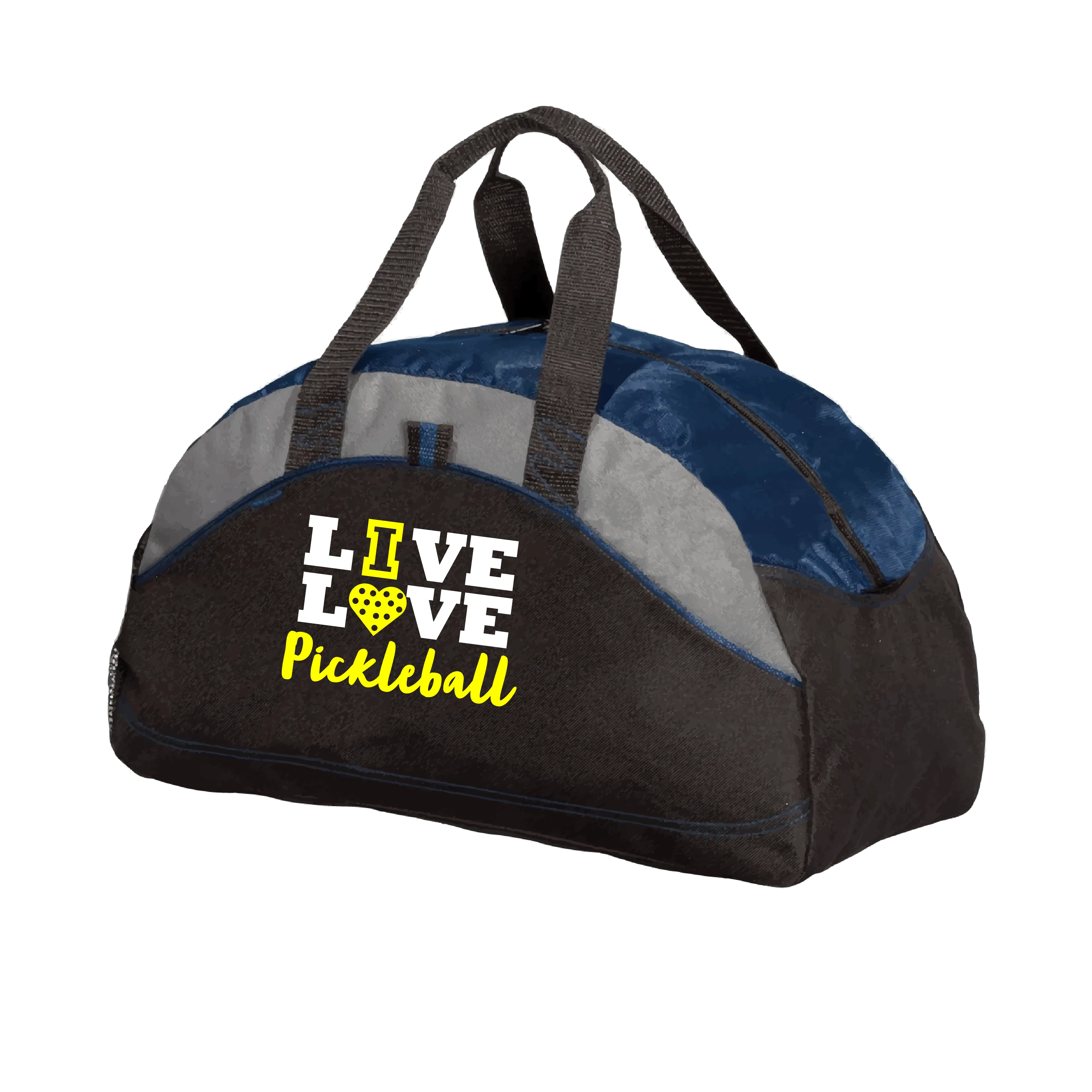 Live Love Pickleball | Pickleball Sports Duffel | Medium Size Court Bag