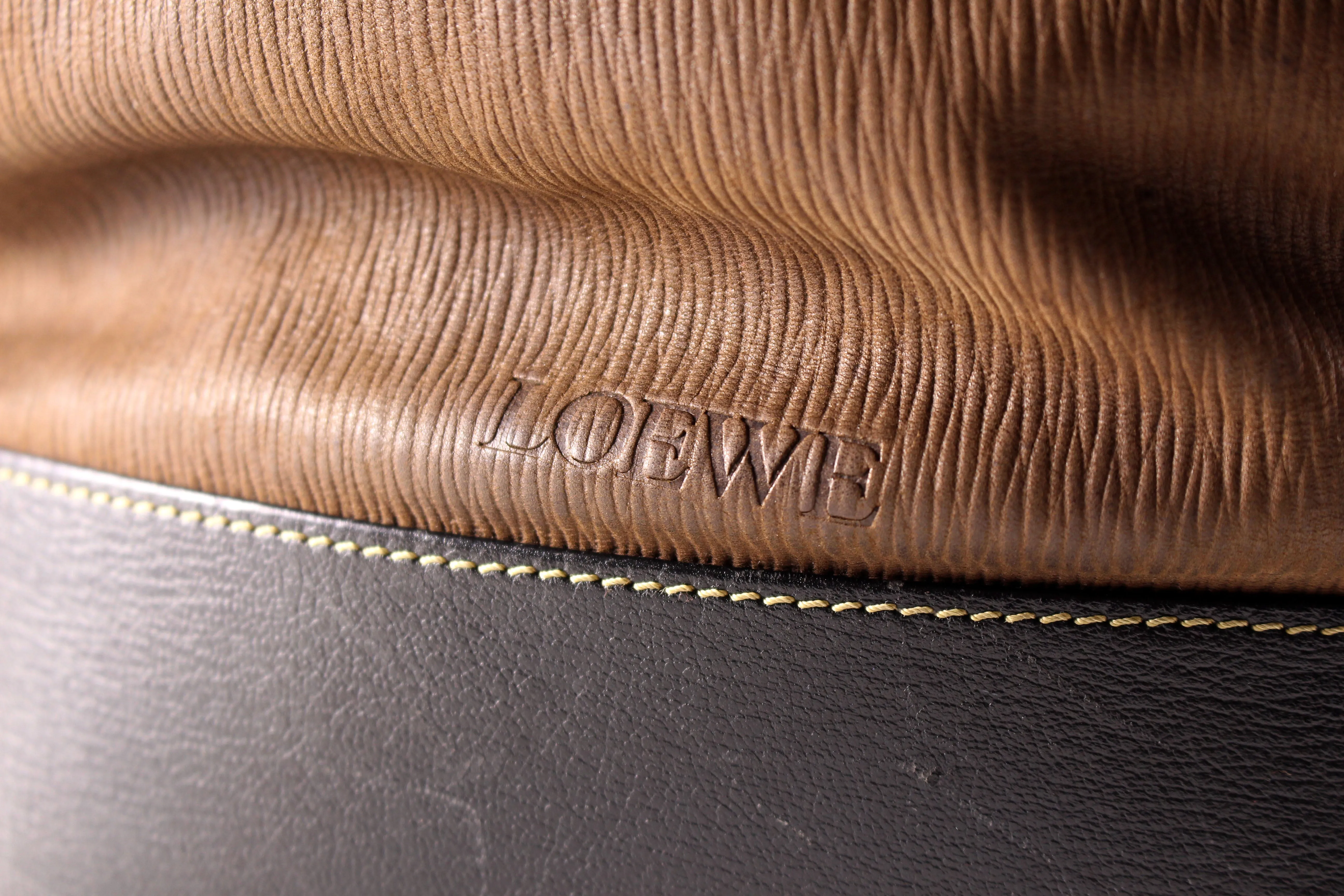 LOEWE bicolor leather shoulder bag